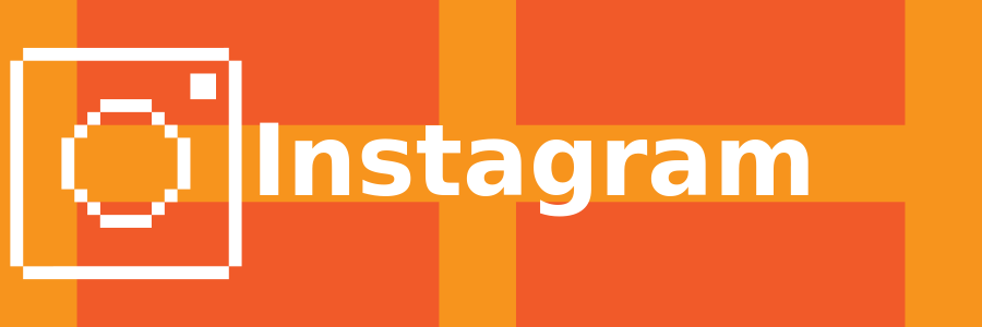 A graphic button for Instagram